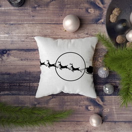 Aberto Design Fundas de Cojín NYXMAS128, 43x43cm, 50% Poliéster / 50% Algodón, Impresión Digital para el Hogar